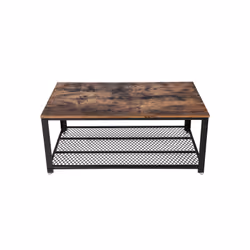 Vasagle LCT61X Table à café, latérale et de salon Table basse Forme rectangulaire 4 pieds