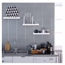 Songmics UKLWS38WT Tablette flottante Mural Panneaux MDF Blanc