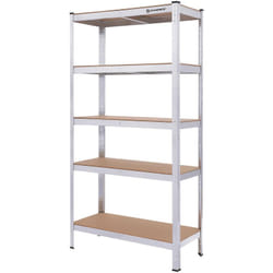 Songmics - 180 x 90 x 40cm - Charge lourde acier resistant clipsable avec mdf 5 Tablettes - Capacité de 875kg - GLR40SV