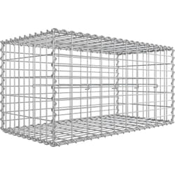 Songmics - Gabion pour Pierre, 100 x 50 x 50cm, cloture gabion, Cage en Métal, Panier à Pierre, Maille 5 x 10 cm, Galvanisé, Mur, Paterre, Décoration