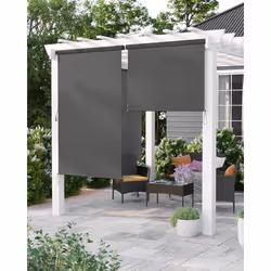 Caractéristiques: 1. Store vertical pour balcon et terrasse - Le store est facile à installer et peut être déroulé à l'aide d ...