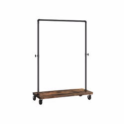 Vasagle HSR65BX, Colonne, Acier, Noir, Panneau aggloméré, 90 kg, Adultes
