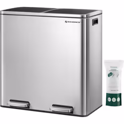 Description générale Découvrez cette poubelle double bac de 2 x 30 L, idéale pour le tri des déchets dans votre cuisine. Son  ...