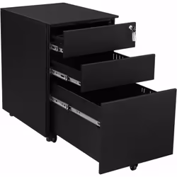 Description générale Organisez votre bureau ou votre espace de travail avec ce caisson mobile flexible et verrouillable, parf ...