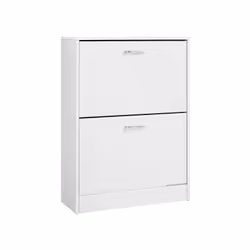Vasagle LBC02WT, 2 portes(s), 4 étagères, Blanc, Blanc, Porte à charnière, Blanc