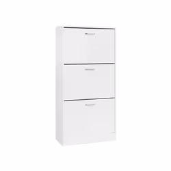 Vasagle LBC03WT, 3 portes(s), 3 étagères, Blanc, Blanc, Porte à charnière, Blanc