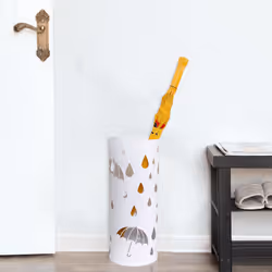 Songmics LUC23W Porte-parapluies Acier Blanc