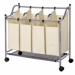 Songmics LSF005S panier à linge 140 L Rectangulaire Polyester Beige