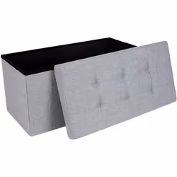 Description générale Ce banc de rangement capitonné, au design moderne et élégant, s'intègre parfaitement dans divers décors  ...