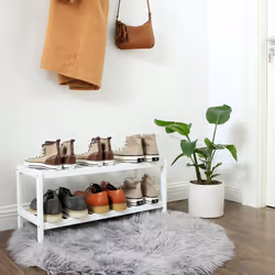 Songmics LBS02WT Organisateur pour chaussures Ouvert Blanc