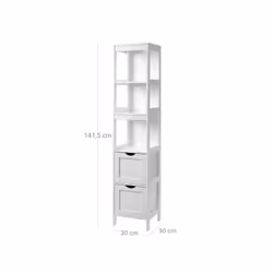 Vasagle BBC66WT armoire de rangement de salle de bain Blanc