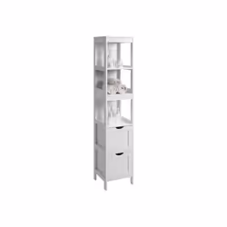 Vasagle BBC66WT armoire de rangement de salle de bain Blanc - Vue supplémentaire 4