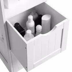 Vasagle BBC66WT armoire de rangement de salle de bain Blanc - Vue supplémentaire 5