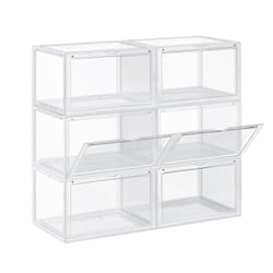 Songmics LSP06CW Organisateur pour chaussures Fermé Transparent