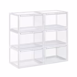 Songmics LSP06CW Organisateur pour chaussures Fermé Transparent