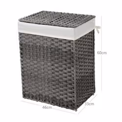 Songmics Panier à linge tissé gris - Vue supplémentaire 7