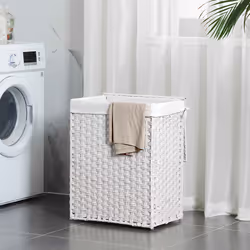 Songmics LCB51WT panier à linge Rectangulaire Blanc