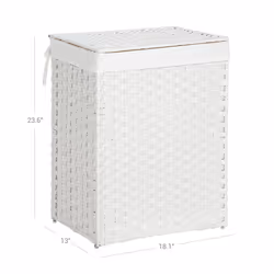 Songmics LCB51WT panier à linge Rectangulaire Blanc - Vue supplémentaire 6