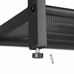 Vasagle ULBS74X Etagère modulable Autonome Tableau à particules, Acier Noir, Marron - Vue supplémentaire 4