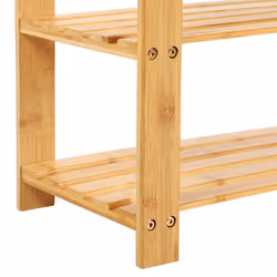 Songmics LBS04N Organisateur pour chaussures Ouvert Bambou