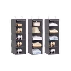 Songmics RYCH06G Boîte de rangement Carré Gris