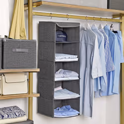 Songmics RYCH06G Boîte de rangement Carré Gris