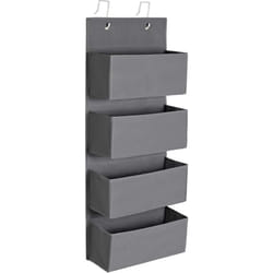 Tagère à suspendre, 4 compartiments, Rangement suspendu, Organisateur, suspendre à la porte ou au mur, en tissu, pour chambre, bureau, chambre