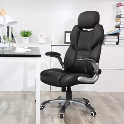 Songmics OBG65BK chaise et fauteuil de bureau Siège rembourré Dossier rembourré