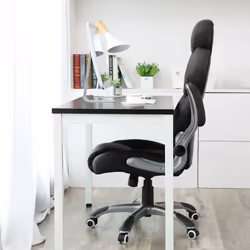 Songmics OBG65BK chaise et fauteuil de bureau Siège rembourré Dossier rembourré - Vue supplémentaire 4