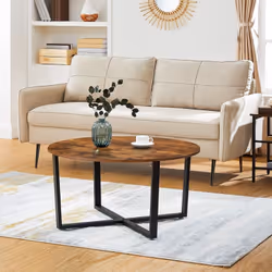 Description générale Cette table basse ronde de 88 x 47 cm est idéale pour créer des moments conviviaux, que ce soit pour des ...