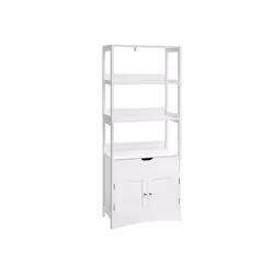 Vasagle BBC67WT, Blanc, Sur pied, 3 étagères, 2 portes(s), Porte à charnière, 600 mm