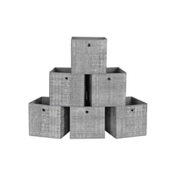Songmics RFB02LG-3 Boîte de rangement Carré Gris