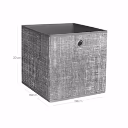 Songmics RFB02LG-3 Boîte de rangement Carré Gris - Vue supplémentaire 6