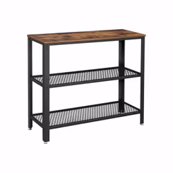 Vasagle LNT81BX, Table basse, Forme rectangulaire, 4 pieds, Marron