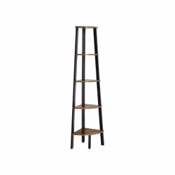 Vasagle LLS35X, Etagère d'angle, Autonome, Tableau à particules, Acier, Marron, Universel, 5 kg