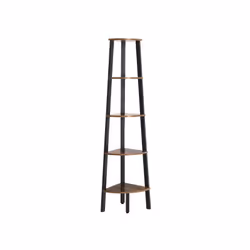 Vasagle LLS35X étagères Etagère d'angle Autonome Tableau à particules, Acier Marron - Vue supplémentaire 5