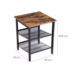 Vasagle LET24X table de cuisine et de salle à manger Maison Forme carrée Table fixe 4 pieds - Vue supplémentaire 7