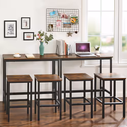 Vasagle ULBT10X table de cuisine et de salle à manger Maison Forme rectangulaire Table fixe 4 pieds