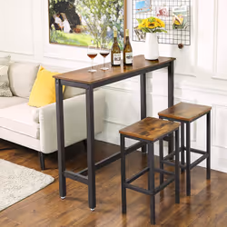 Vasagle LBT12X table de cuisine et de salle à manger Maison Forme rectangulaire Table fixe 4 pieds