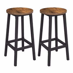Vasagle ULBC32X Tabouret de bar Siège rigide 4 pieds