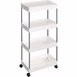 Mettez fin au désordre ! C’est le chaos dans votre chambre ? Optez pour ce chariot de 40 x 22 x 86 cm à 4 niveaux. Il vous ai ...