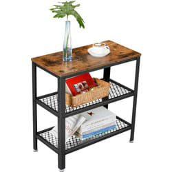 No Brand - vasagle Table d'Appoint, Table Console, 2 Étagères en Maille, pour Couloir, Salon, Chambre, Bureau, Gain d'Espace, Montage Facile, Style