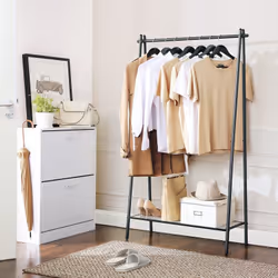 Songmics HSR23BK porte-manteaux Intérieure Noir