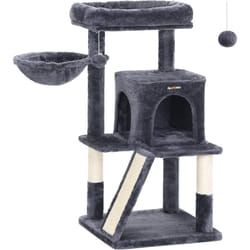 Arbre à Chat, Tour de Jeux, Grand Plate-Forme, Gris Foncé PCT51G - Feandrea