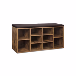Vasagle LHS10BX, Ouvert, Marron, Tableau à particules, 10 étagères, 1040 mm, 480 mm