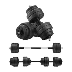 Songmics - Kit Haltères Musculation, 30 kg Poids Ajustable, avec Barre d'Extension supplémentaire, pour Hommes et Femmes, Musculation, Prise de Masse