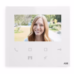 Visiophone Abb modèle M22401-W : Ecran couleur IPS de 4,3 pouces Vous pouvez répondre même lorsque vous n'êtes pas chez vous  ...