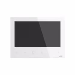 Videointerphone Abb M22411-W, système à 2 fils Video Indoor Station: Poste intérieur vidéo avec écran non tactile de 7 pouces ...