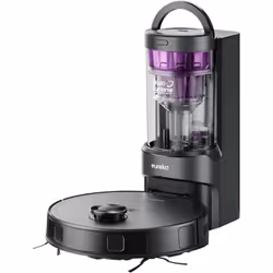 Eureka - E20 Plus Aspirateur Robot, couleur noire, 8000 Pa avec Station de Vidange Automatique sans Sac, Robot Aspirateur Laveur Anti Enchevêtrement,