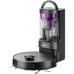 Eureka - E20 Plus Aspirateur Robot, couleur noire, 8000 Pa avec Station de Vidange Automatique sans Sac, Robot Aspirateur Laveur Anti Enchevêtrement,